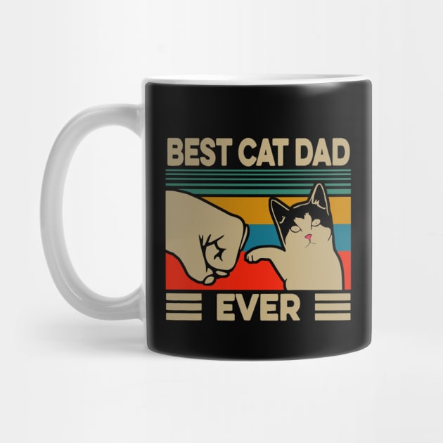 Vintage Best Cat Dad Ever by karascom